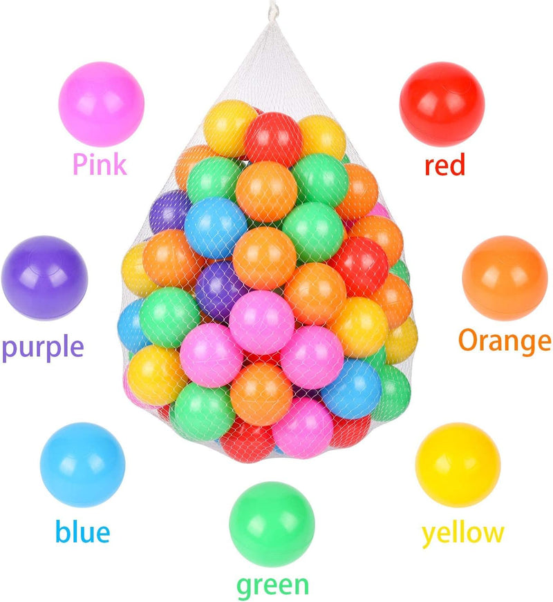 TRENDBOX 100 Colourful Ocean Ball (6 Colour) for Babies Kids Children Soft Plastic Birthday Parties Events Playground Games Pool