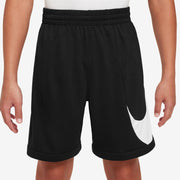 unisex-child Dri-Fit MULTI+ SWOOSH Casual Shorts - BLACK/WHITE/BLACK