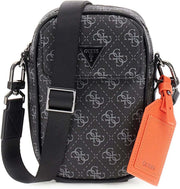 Mens Milano Crossbody Micro Handbag - Dark Black
