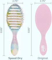 Wet Brush Speed Dry Hair Brush - Color Wash, Watermark - Vented Design and Ultra Soft HeatFlex Bristles Are Blow Dry Safe With Ergonomic Handle Manages Tangle and Uncontrollable Hair - Pain-Free