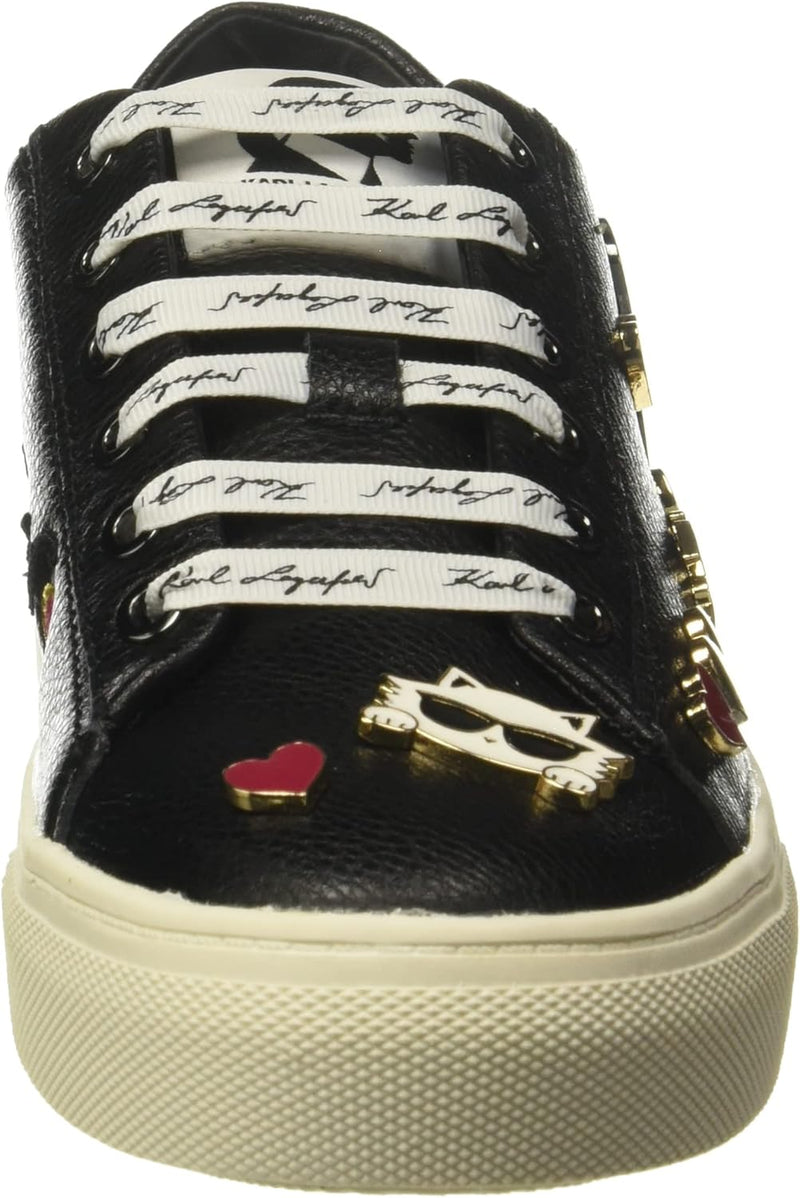 Paris Women's Cate Pins Sneaker, Black, 38 EU