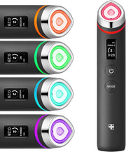Age-R Booster Pro 6-in-1 Real Glass Glow Device Looking Glass Skin with Enhanced Absorption, Radiance, Elasticity,Pore Care LED Anti-Wrinkle Device Korean Skin Care - Black