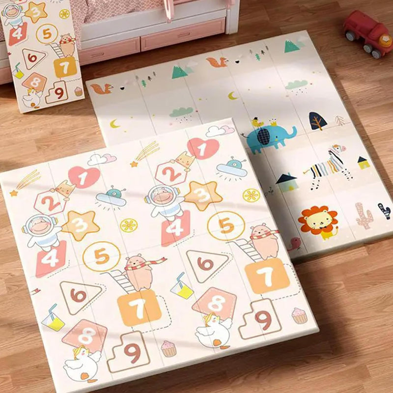 MONAMORE Play Mat (200cm X 180cm X 1cm) Playmat Play Babies Extra Thick Crawling Mat Water Proof and Reversible Large Soft for Toddler (Animals & Numbers)