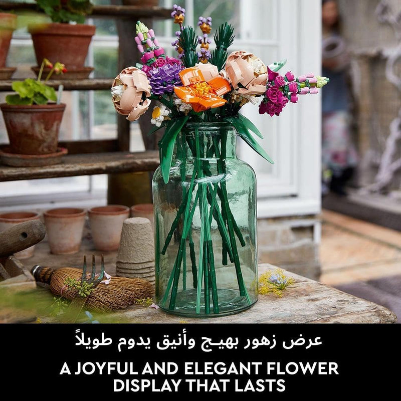 10280 Creator Expert Flower Bouquet, Artificial Flowers, Botanical Collection, Set For Adults - Bouquet