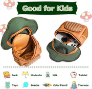 Children's School Bag, Cartoon Kindergarten Kids Snack Book Bag, Toddler Outing Backpack, Lightweight New Travel Bag - Green