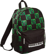 Creeper Gamer Backpack for Kids Adults Laptop Backpack Gift for Gamers - Black
