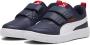 Courtflex V3 V PS Sportstyle Kids Shoes FOR Kids PUMA Navy-PUMA White-PUMA Red, 27.5 EU