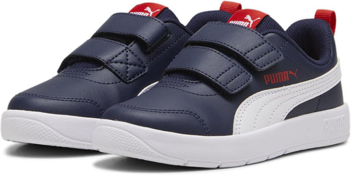 Courtflex V3 V PS Sportstyle Kids Shoes FOR Kids PUMA Navy-PUMA White-PUMA Red, 27.5 EU