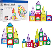 Baybee Magnetic Tiles for kids Magnetic Building Blocks Toys Educational Toys Magnetic Blocks Stacking Toys Kids 3D Magnet Building Puzzle for kids Toddler Boys & Girls 3+Year (26 Pcs) - 34 Pcs