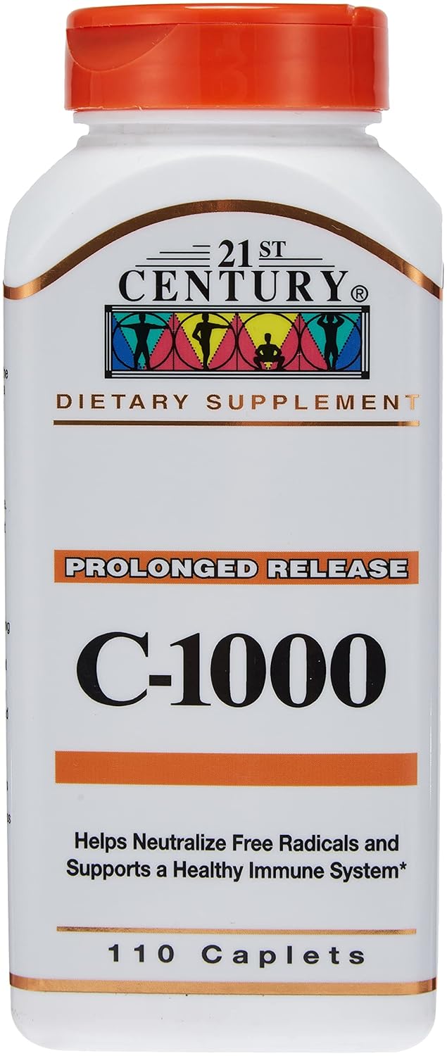 21st Century C-1000 Mg Prolonged Release Caplets - 110 Capsules