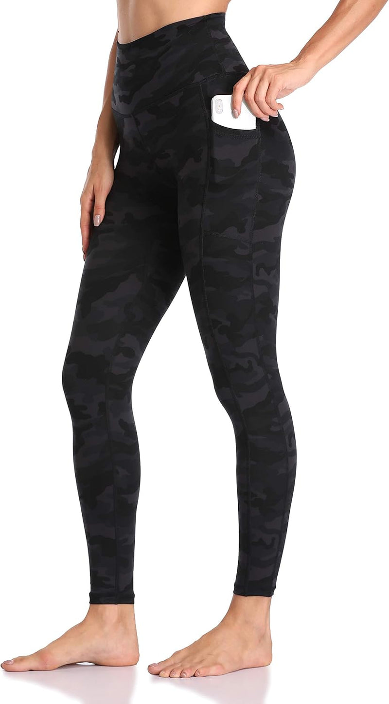 Colorfulkoala Women's High Waisted Tummy Control Workout Leggings 7/8 Length Yoga Pants with Pockets