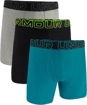 Under Armour mens Ua Performance Tech Boxerjock 6in 3-pack Boxer Briefs (pack of 3)