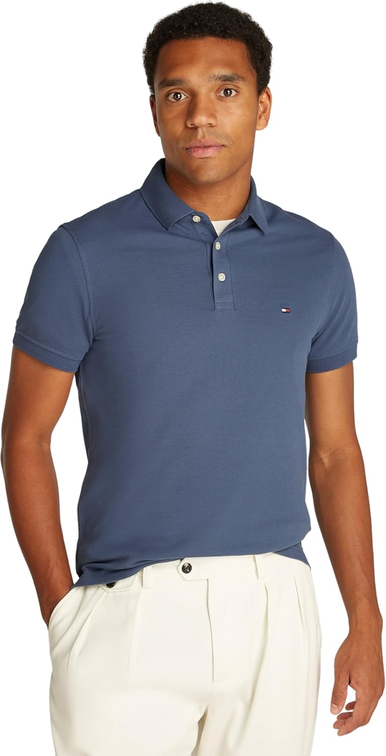 Tommy Hilfiger Mens 1985 Slim Polo Shirt (pack of 1)