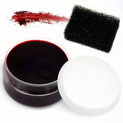 PINKE 1 oz Halloween Coagulated Blood, 30g Fake Blood Gel with Stipple Sponge, Make SFX Specail Effects, for Wound, Cuts, Clown, Vampire Film Cosplay Makeup, Halloween Festival & Party, 30g