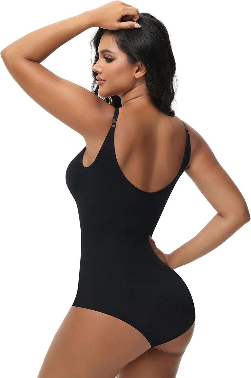 VIHTVIWE Bodysuit for Women Tummy Control Shapewear Body Shaper Seamless Spaghetti Strap Camisole Leotards