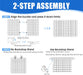 Ozikutech 12 Pcs Silver Shimmer Backdrop for Party Decoration, 3FTx4FT Silver Sequin Wall Backdrop Panels for Birthday Graduation Anniversary