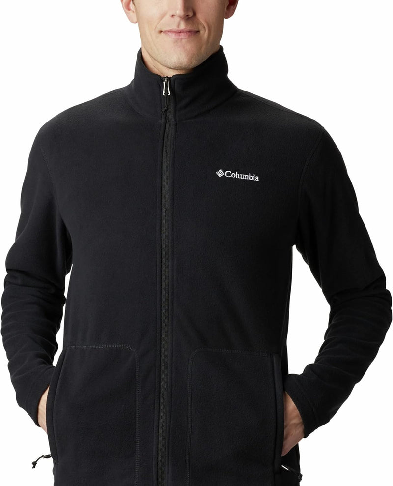 Columbia Men's Full Zip Fleece Jacket, Fast Trek Light, Carnelian Red, XXL