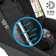 Maxi-Cosi Pearl 360 i-Size Infant Car Seat, 360 Swivel Car Seat, G-CELL Side Impact Protection, One-Hand Rotation, ClimaFlow, 0-4 Years, Authentic Red, 2 Year Warranty