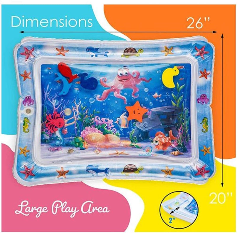 AM ANNA nflatable Tummy Time Premium Water mat Infants and Toddlers is The Perfect Fun time Play Center Your Baby's Stimulation Growth