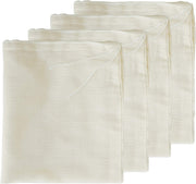AUXIN,Cheesecloth Bags,Nut Milk Strainer,Cold Brew Bag,100% Organic Unbleached Cotton Muslin Cloth Bags,Reusable Yogurt/Coffee/Tea/Juice/Wine Strainer,Mesh Food Bags with Drawstring (X-Small,4 PACK) - Small,4 Pack