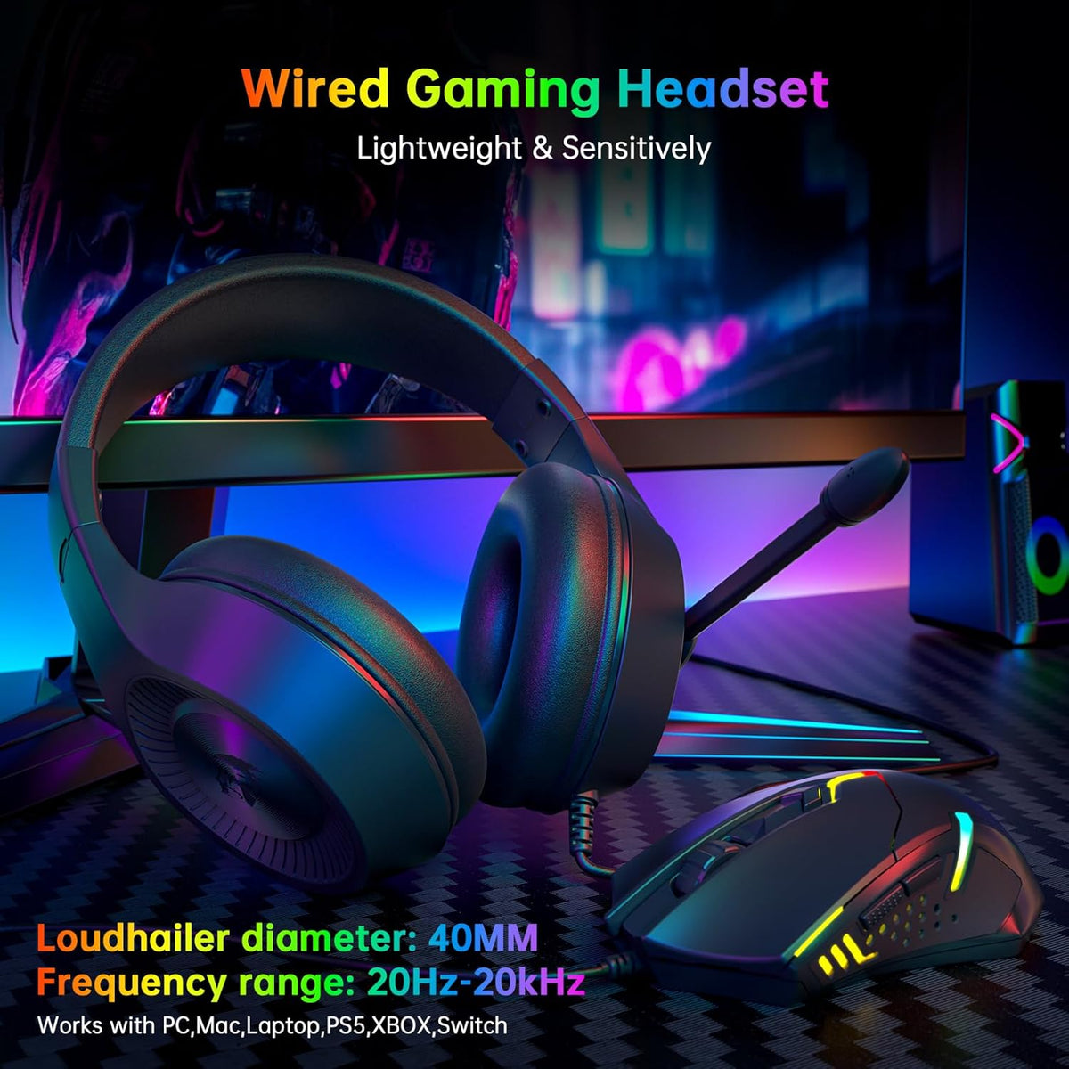 Redragon S101 Wired Rgb Backlit Gaming 4 In 1 Combo – image 6