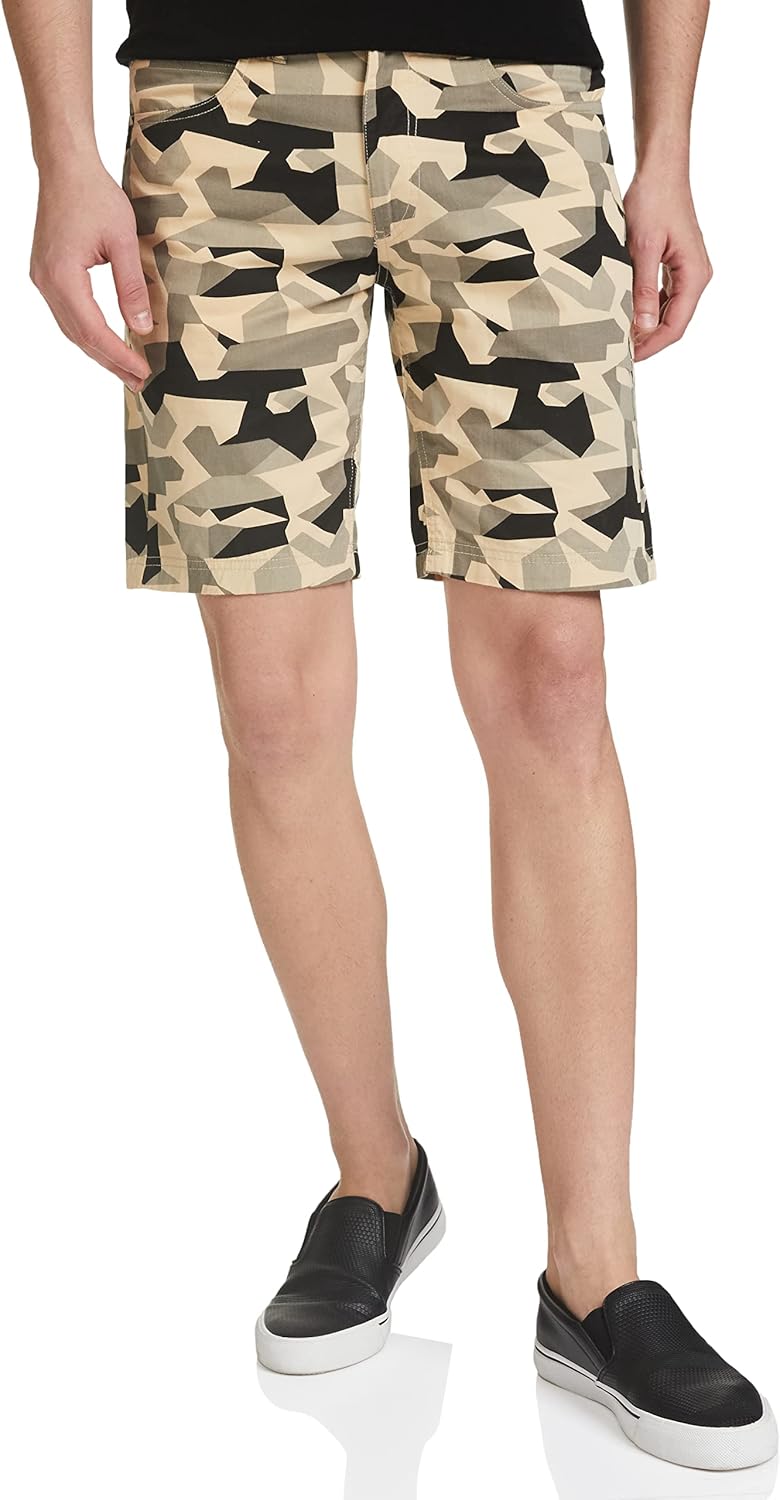 Men's Slim Fit Shorts - Beige