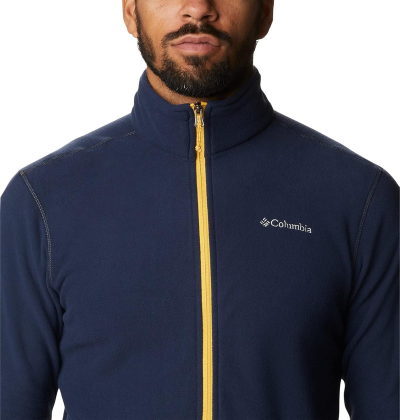 Columbia Men's Full Zip Fleece Jacket, Fast Trek Light, Carnelian Red, XXL
