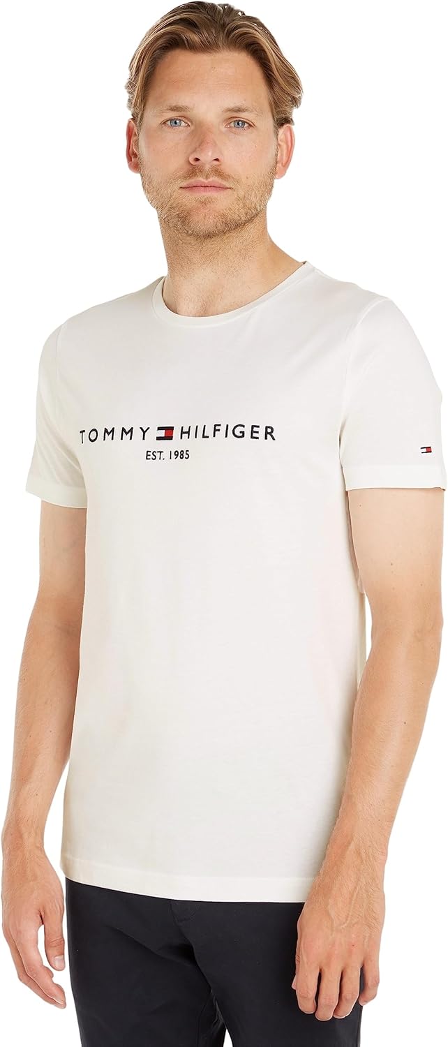 Tommy Hilfiger Mens Core Tommy Flag Logo Tee T-Shirt