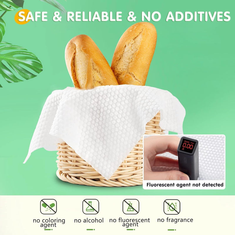 Mumoo Bear Disposable Face Towel Facial Cotton Tissue Pure Cotton Dry Wipes Soft Makeup Remover Towel for Sensitive Skin Portable (70 Counts)