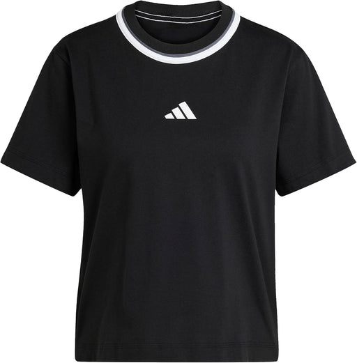 Women Essentials Color Pop Cotton T-Shirt - Black
