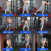 SKY-TOUCH Resistance Bands, Exercise Bands with Handles, Fitness Bands, Workout Bands with Door Anchor and Ankle Straps, for Powerlifting, Muscle Toning, Yoga, Home Workout Set