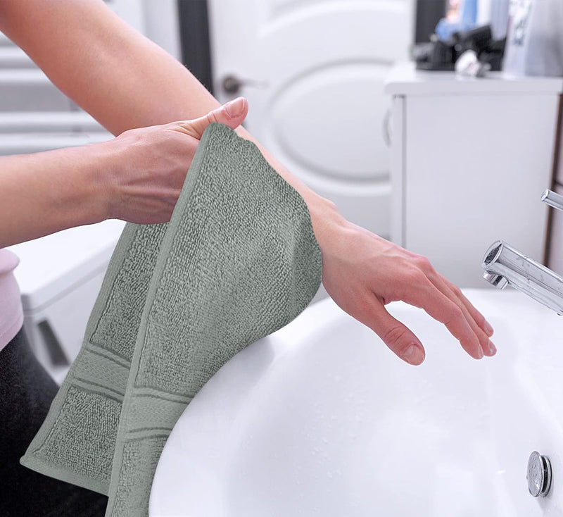 Utopia Towels - Premium Hand Towels - 100% Combed Ring Spun Cotton, Ultra Soft and Highly Absorbent, Extra Large Thick Hand towels 41 x 71 cm, Hotel & Spa Quality Hand Towels (6-Pack) (White)…