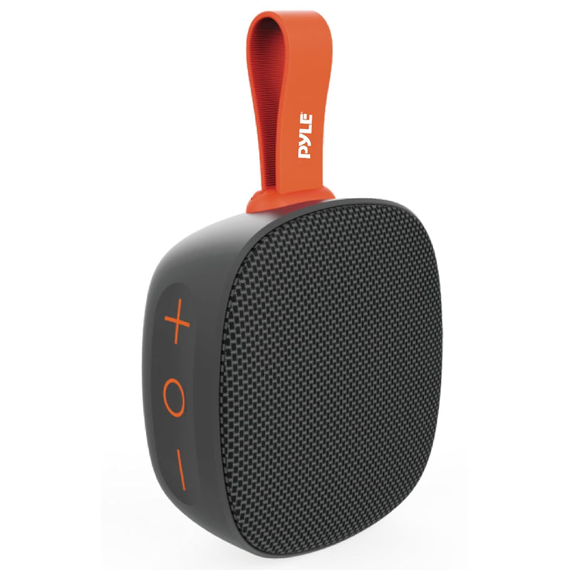 Pyle Portable Wireless Bluetooth Speaker, IPX7 Waterproof, TF Card Support, FM Radio, 3.5mm Audio Input, Built-in Mic, Vigorous Bass, Ideal for Office, Home, Outdoor Use
