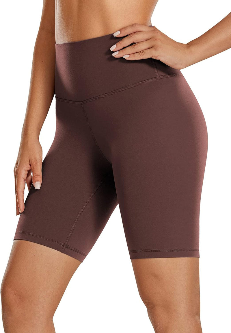 CRZ YOGA Womens Butterluxe Biker Shorts 8 "- High Waisted Workout Running Volleyball Spandex Yoga Shorts