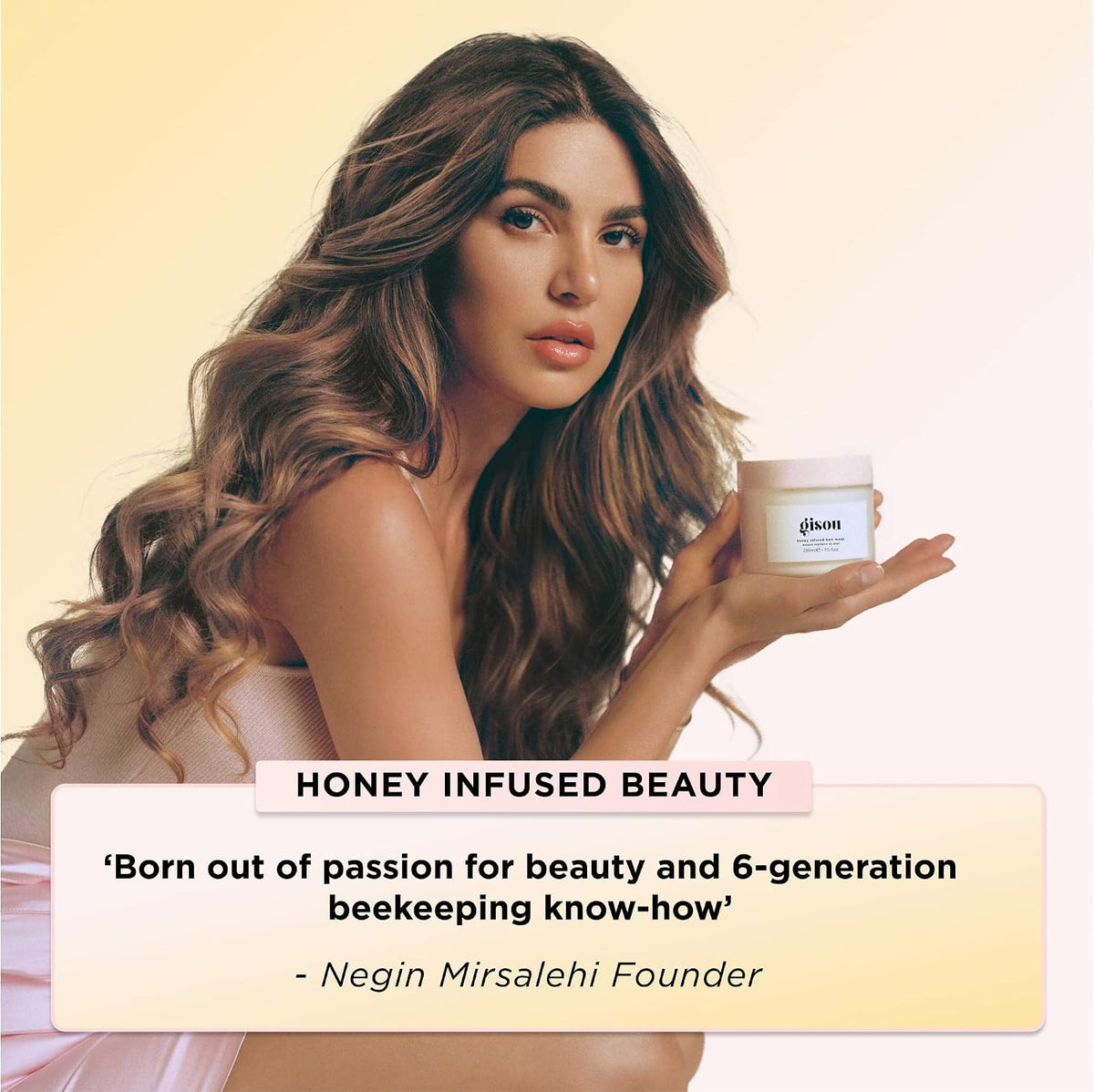 Gisou Honey Infused Hair Mask Travel Size to Hydrate and Repair for Softer, Stronger, More Manageable Hair, Mini TSA-Approved Mask (2.5 fl oz) – image 2