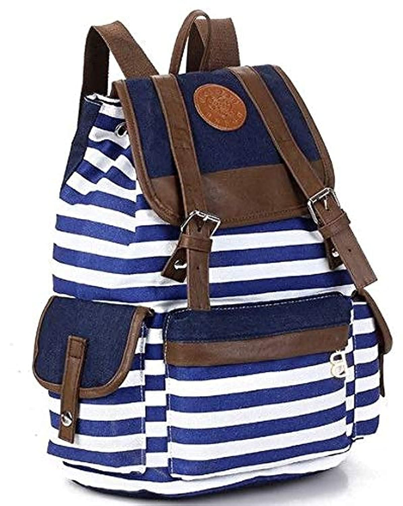 Canvas Backpack Rucksack Unisex Satchel School Bag