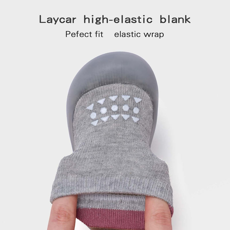 Bearbay Baby Sock Shoes Baby Walking Shoes Infant Non-Slip Breathable Slippers with Soft Rubber Sole Baby Boys Girls Sneakers