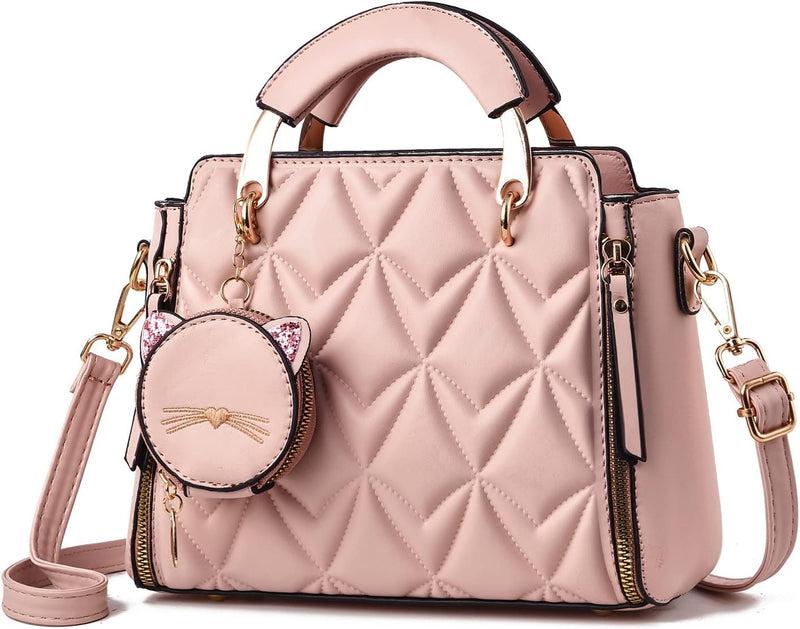 womens Xiaoyu001 Women Purse Satchel - Pink Bubble