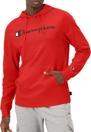 Men's, Midweight, Soft and Comfortable T-Shirt Hoodie - Scarlet