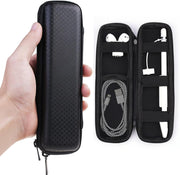 Hard Shell Pen Case EVA Small Pencil Case Durable Multifunctional Waterproof Black Zipper Stylus Executive Pens Data Cables
