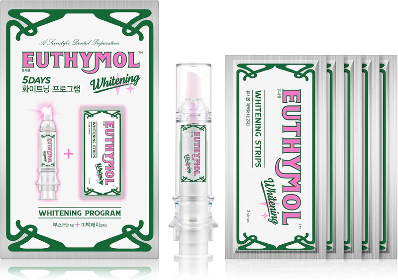 Euthymol Whitening Program (Booster + Patch 5 Piece Set) (Whitening Booster Strips 5P