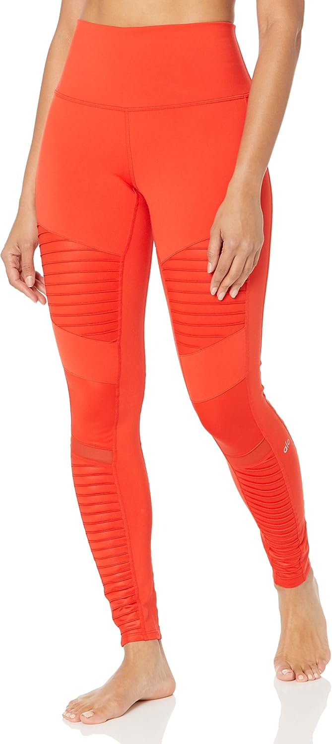 Alo Yoga womens High-waist Moto Legging Pants (pack of 1)