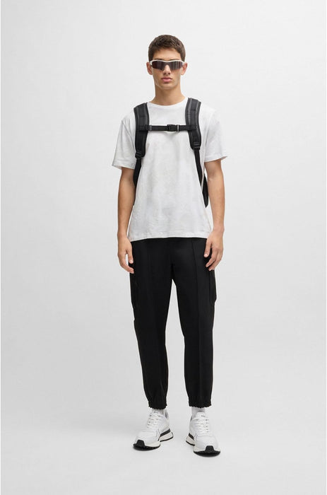 BOSS Mens Tee 6 Printed-artwork T-shirt in a cotton blend