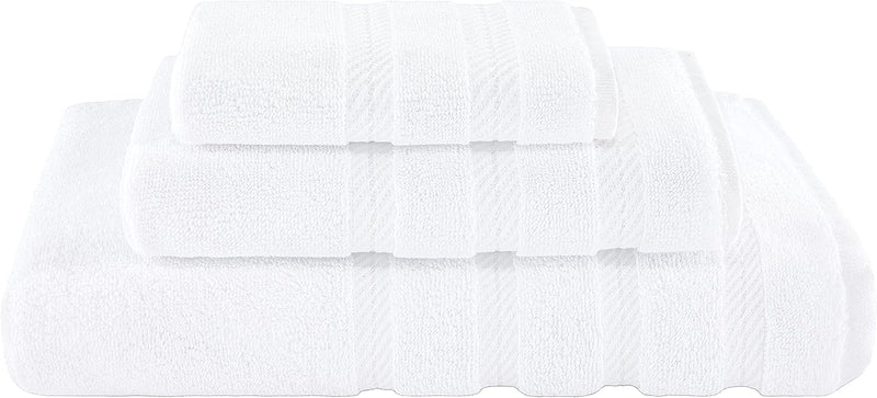 American Soft Linen GMSD 6-Piece 100% Turkish Genuine Cotton Premium & Luxury Towel Set for Bathroom & Kitchen, 2 Bath Towels, 2 Hand Towels & 2 Washcloths [Worth $72.95] - Rockridge Grey