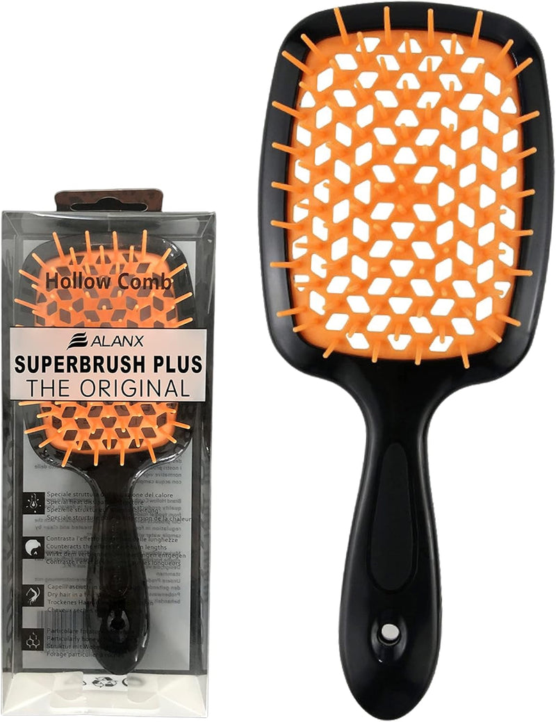 ALANX Detangler Hairbrush ï¼ŒMassage Curl Combï¼ŒDetangling Hair Brush for Women, Girls and Kids for Wet, Dryï¼ŒFine, Curly, Thick and Long Hair (WHITE/YELLOW)