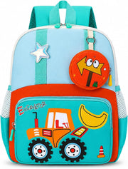Cute School Backpack for Boys & girls Ergonomic with Back Protection, Water-Repellent and Reflective Strips for children Teen Student Fashion Bookbag Backpack - GR01