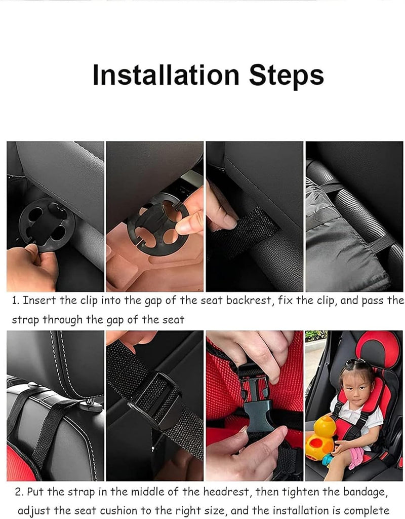 Booster Car Seat Foldable | Car Travel Booster Seat - Children Safety Accessories, Portable Golf Cart Toddler Chair -For Vehicle -Truck