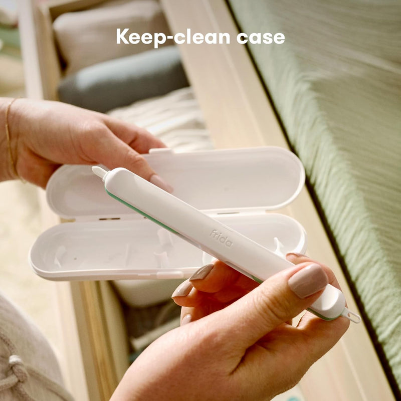 Frida Baby 3-in-1 Nose, Nail & Ear Picker – Safe and Hygienic Tool for Babies & Toddlers – Soft, Reusable Silicone for Booger, Earwax & Dirt Removal – BPA-Free and Pediatrician Recommended