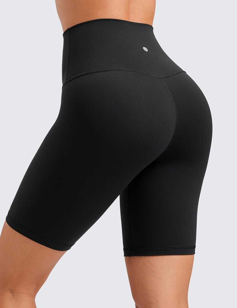 CRZ YOGA Womens Butterluxe Biker Shorts 8 "- High Waisted Workout Running Volleyball Spandex Yoga Shorts