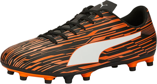 Rapido III mens Football Shoe - Puma Black-puma White-dragon Fire